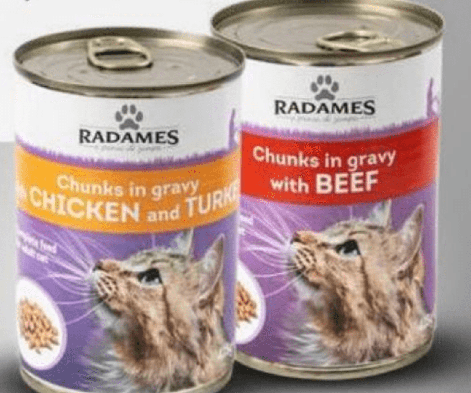 Radames Hrana za mačke, govedina/piščanec in puran 415 g