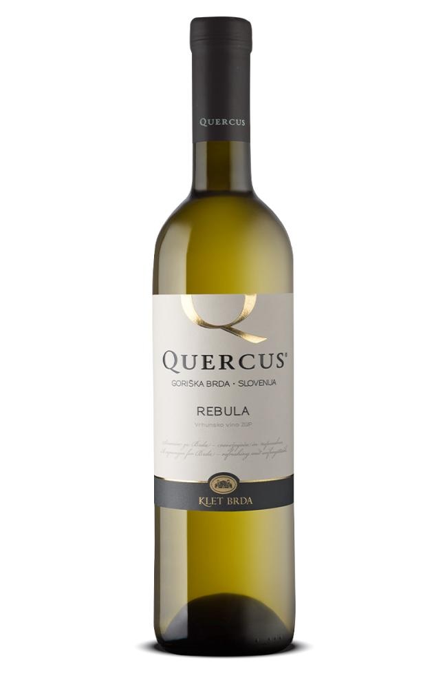 Vrhunsko vino ZGP Chardonnay ali Rebula Quercus 0,75 l