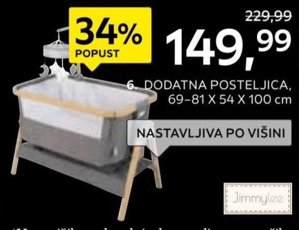 Jimmylee Dodatna posteljica Elegance