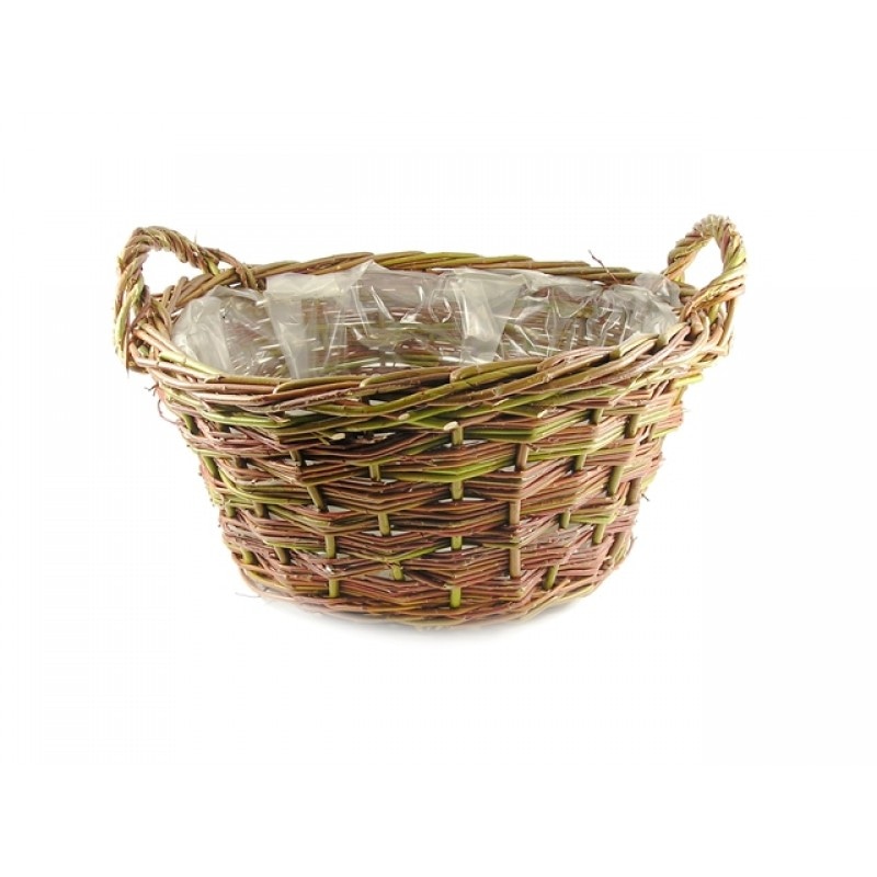 Svileni aranžma KOŠARA NATUR