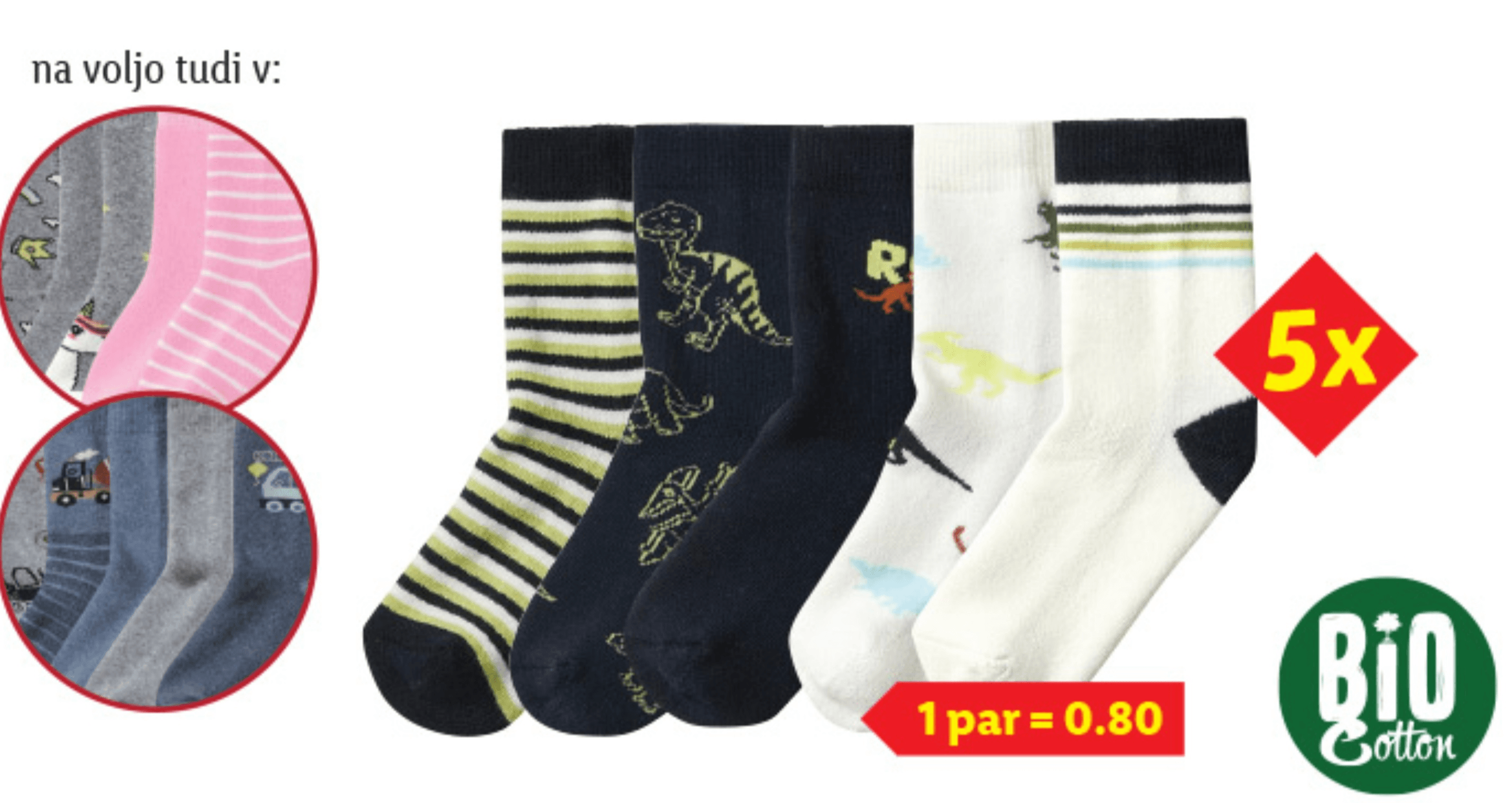 Lupilu/Esmara Termo nogavice za malčke 5 parov