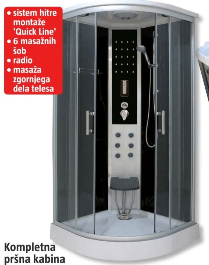 Kompletna pršna kabina 'Comfort'