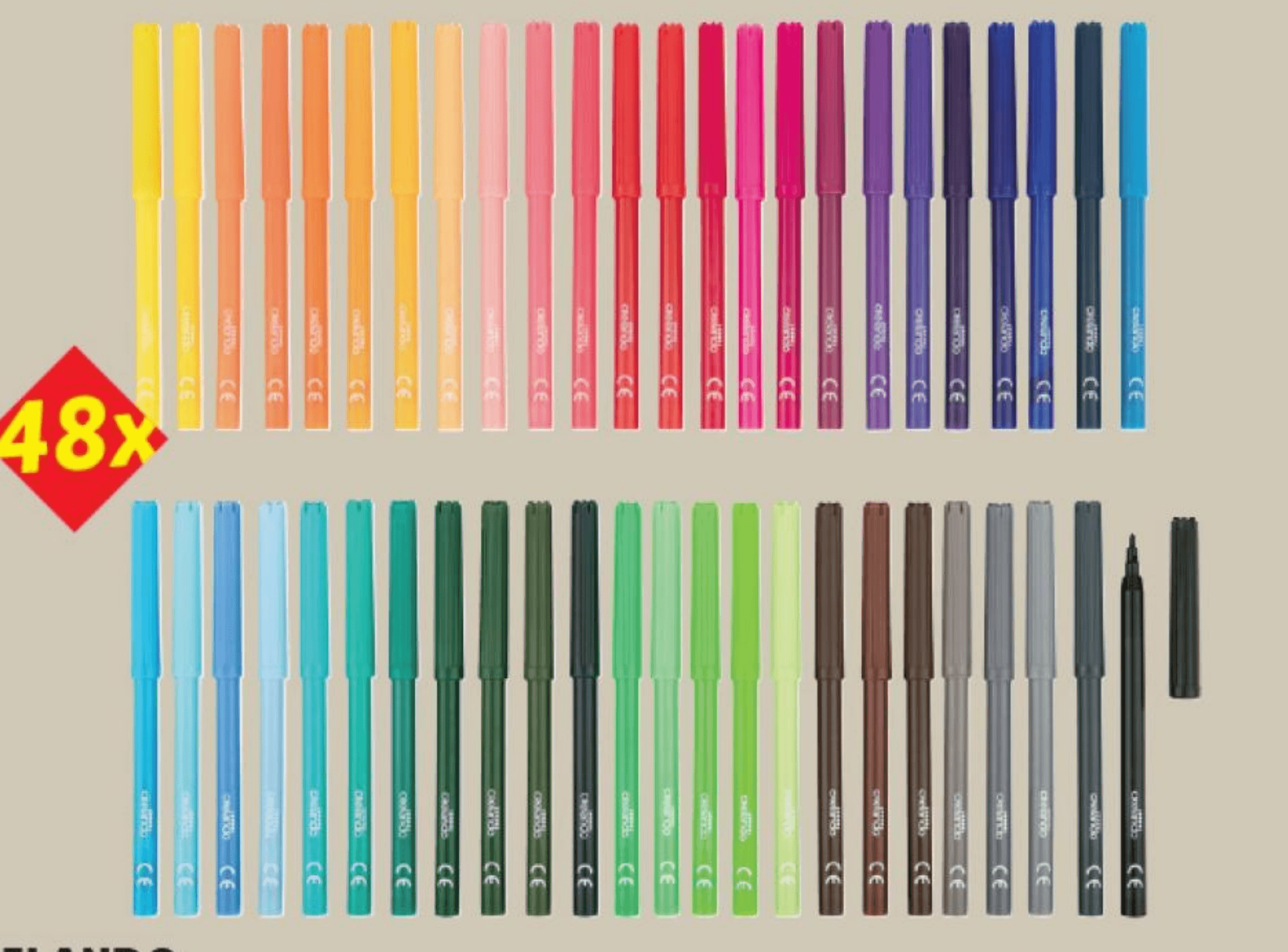 CRELANDO Flomastri 48x crelando