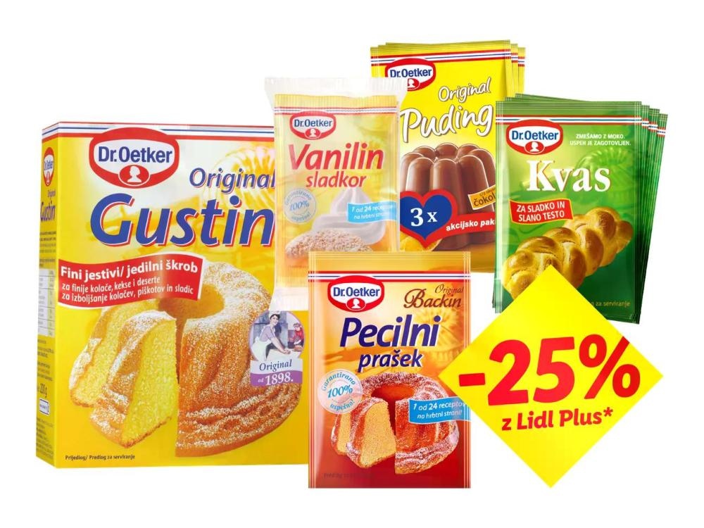 Dr. Oetker Izbrani izdelki za peko Dr. Oetker