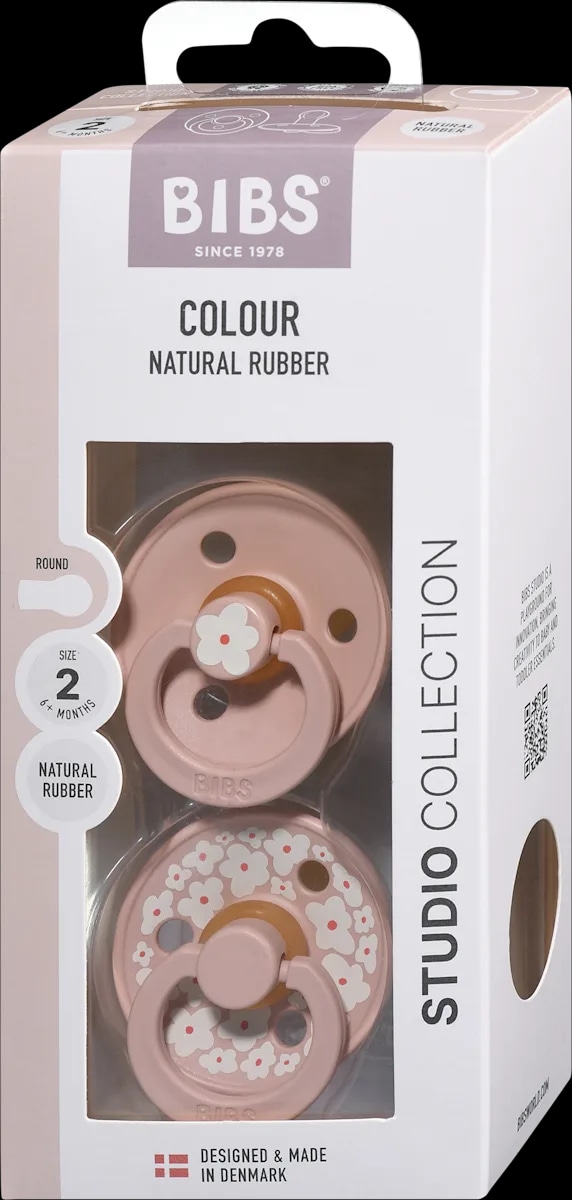 BIBS Colour okrogla duda 2 kosa