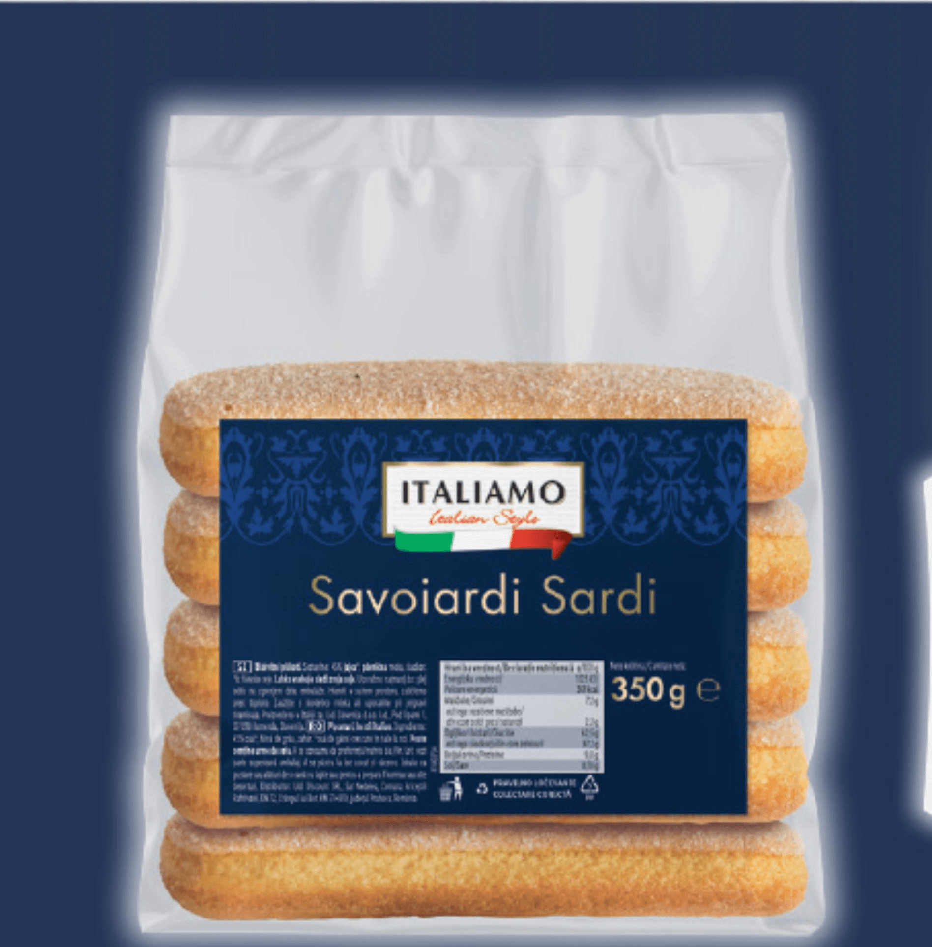 ITALIAMO Biskvitni piškoti „Savoiardi Sardi“ 350 g