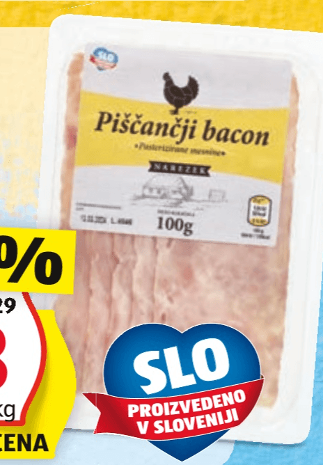 Piščančja slanina 100 g