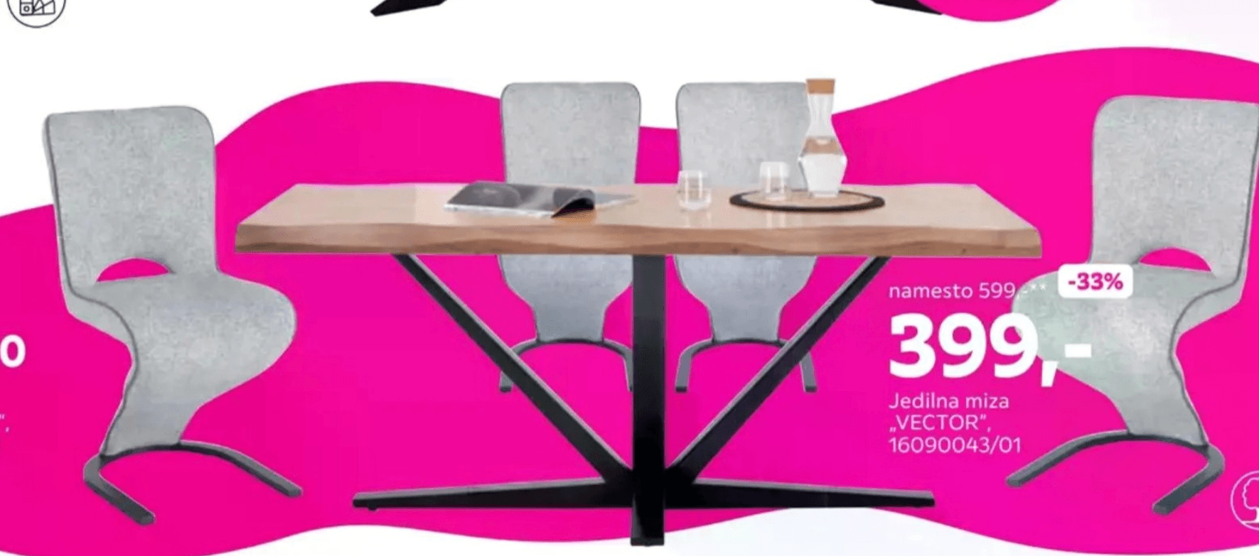 Jedilna miza „VECTOR"