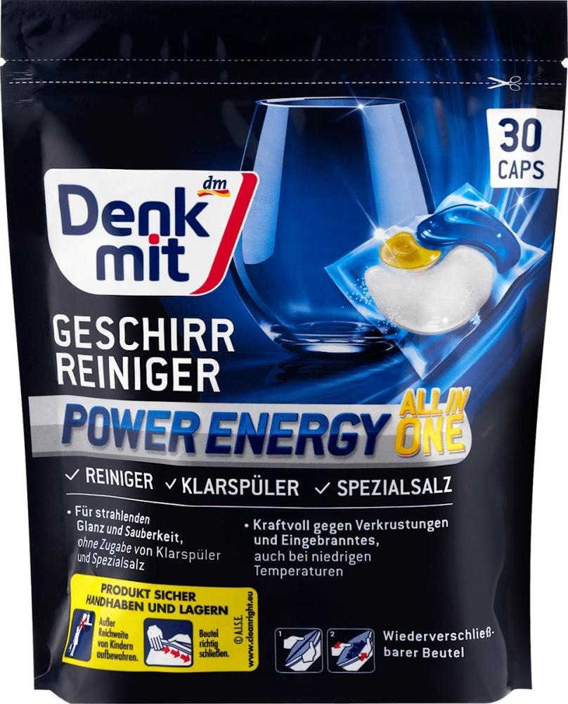 Denkmit Power Energy kapsule za strojno pomivanje posode 30 kosov