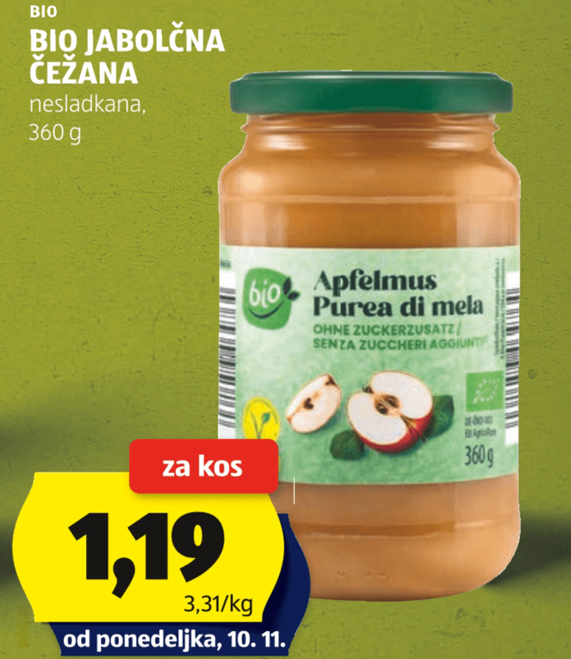BIO Jabolčna čežana 360 g