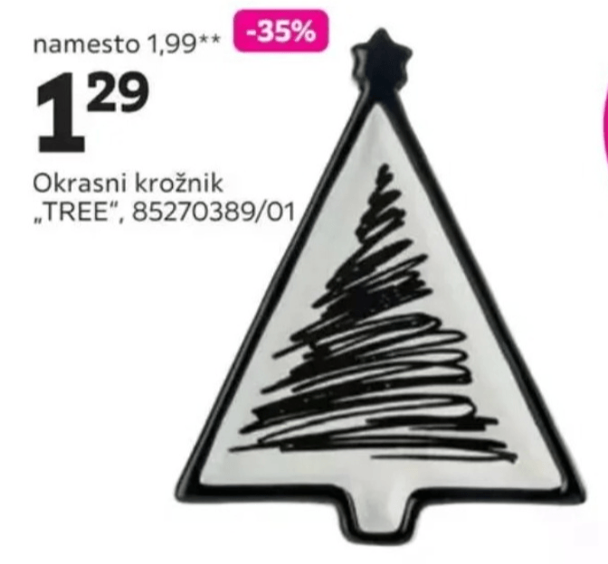 Okrasni krožnik „TREE"