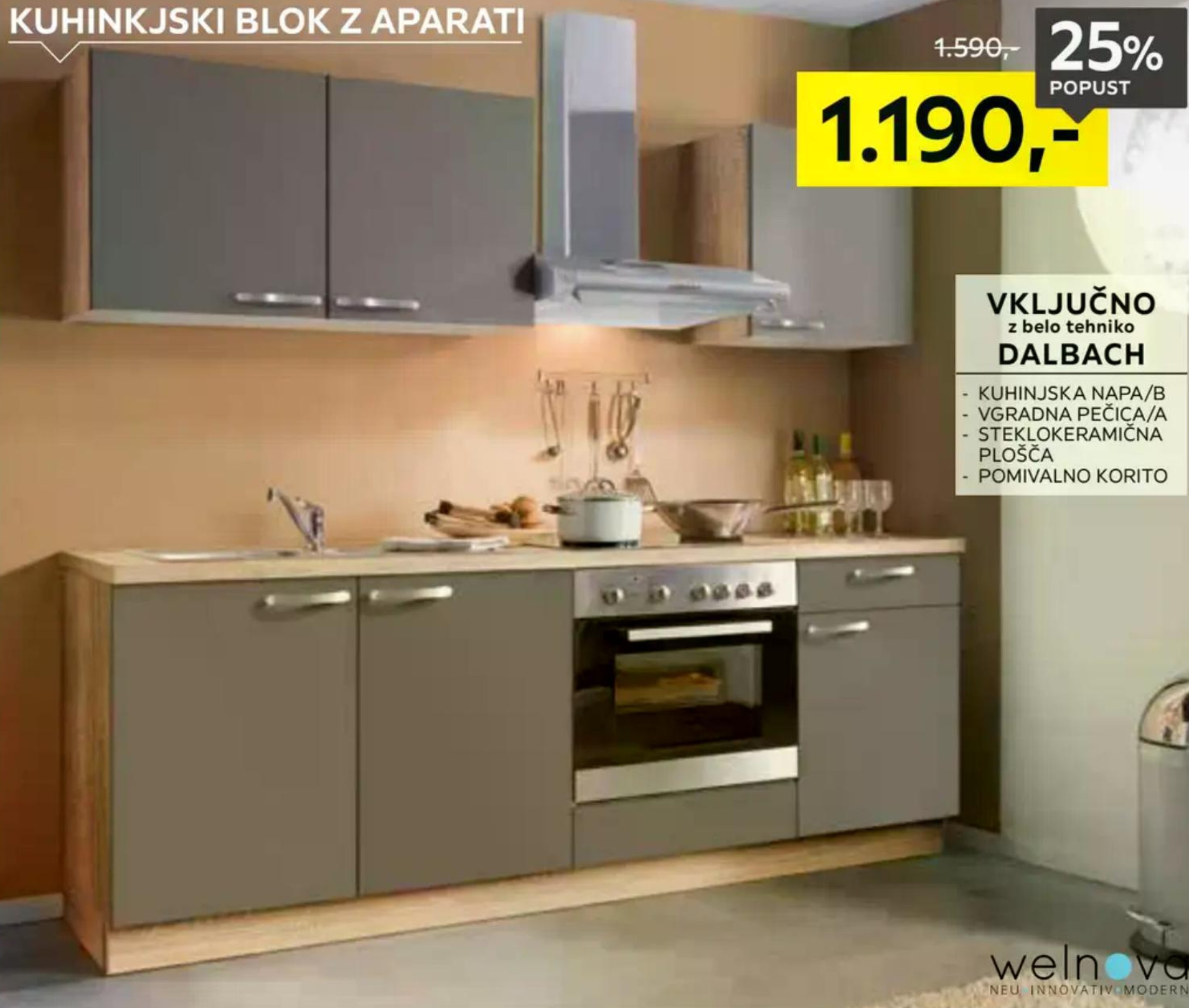 Kuhinjski blok z aparati