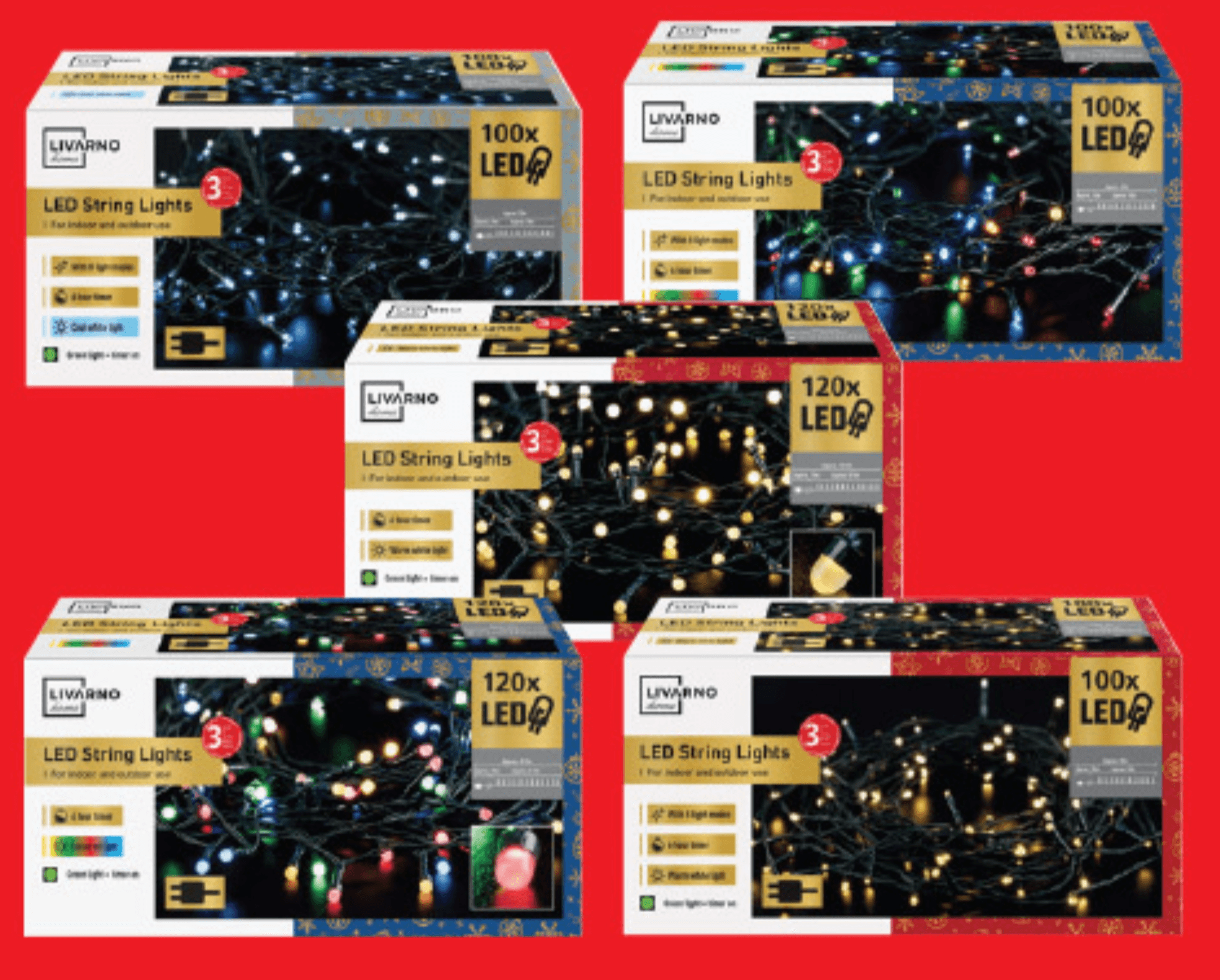 LIVARNO home LED-svetlobna veriga