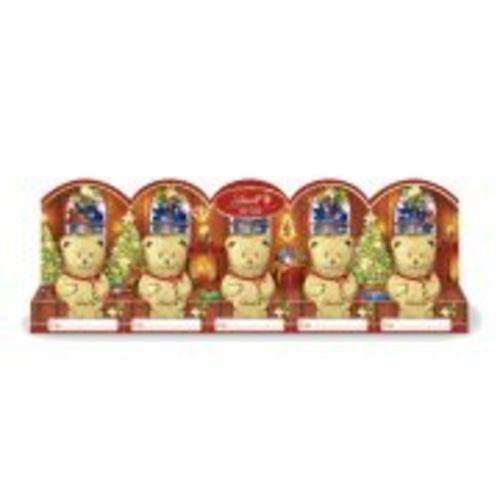 Mini čokoladni medvedki ali božički Lindt 5x 10 g