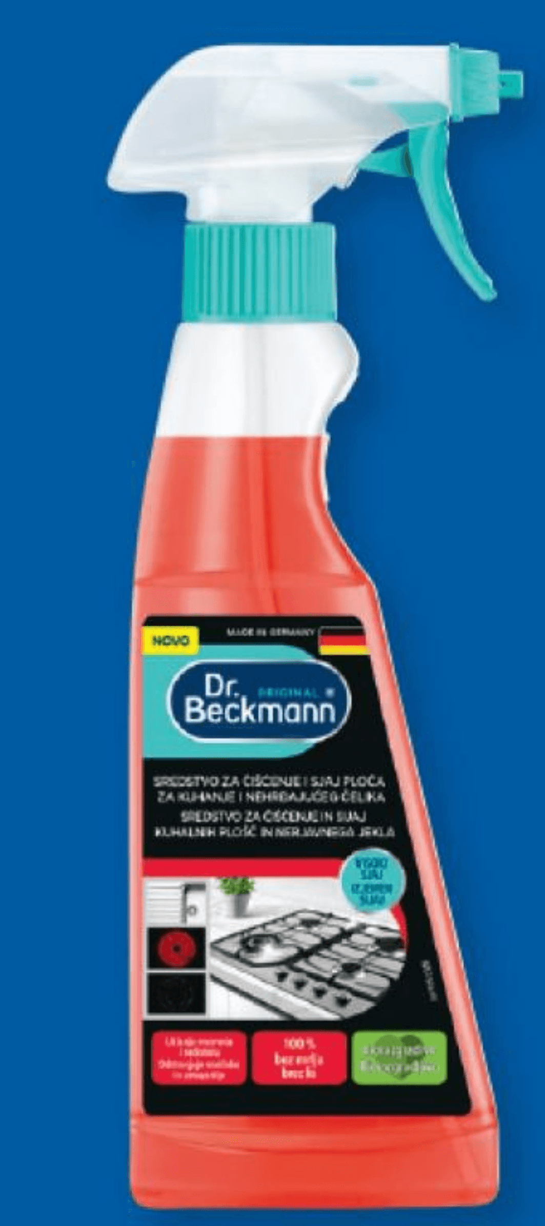 Dr. Beckmann Čistilo za keramične in indukcijske kuhalne plošče 250 ml