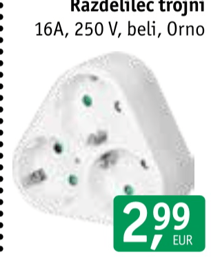 Razdelilec trojni Orno