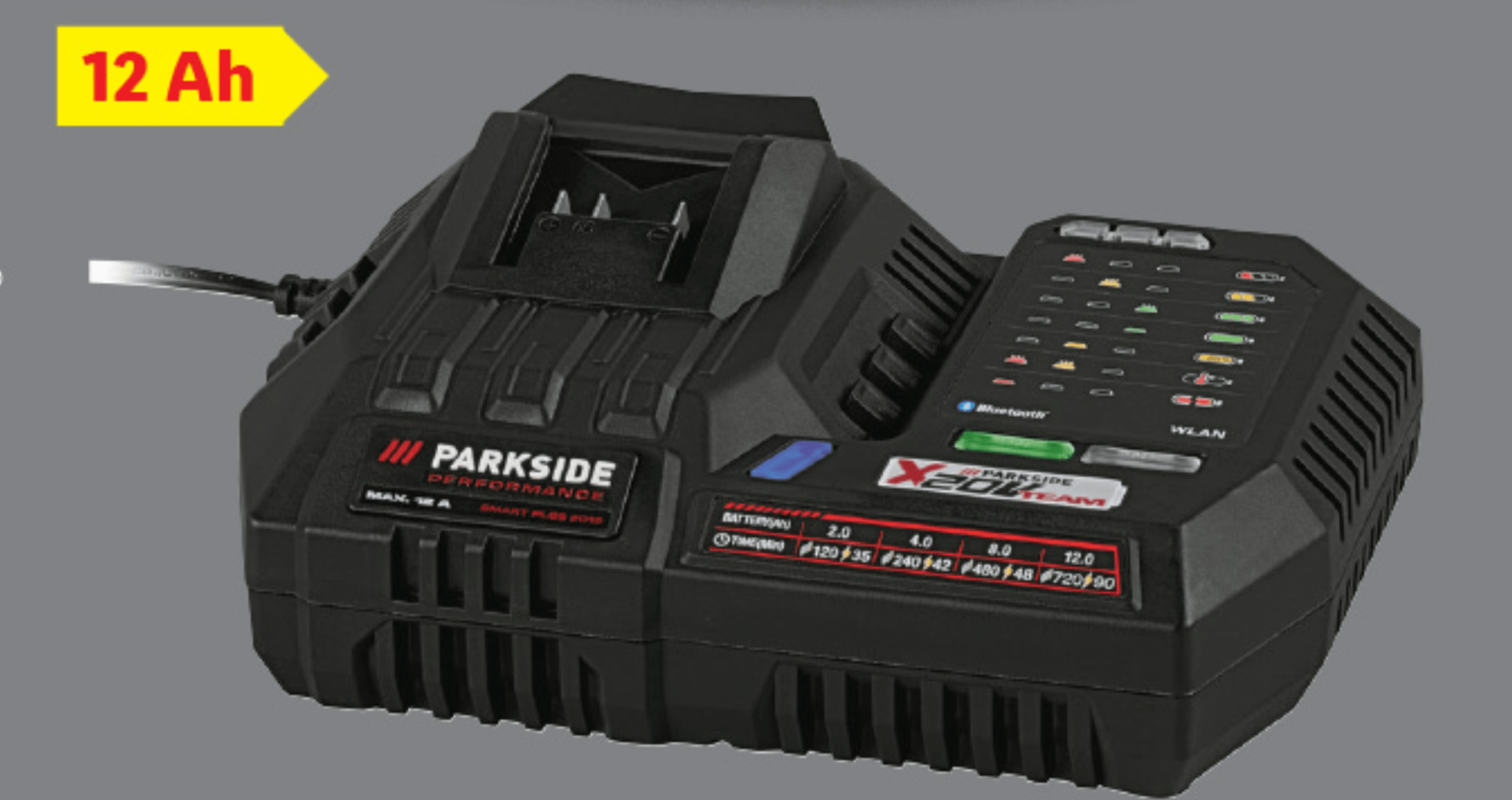 Parkside Performance Pametni polnilnik za akumulatorje