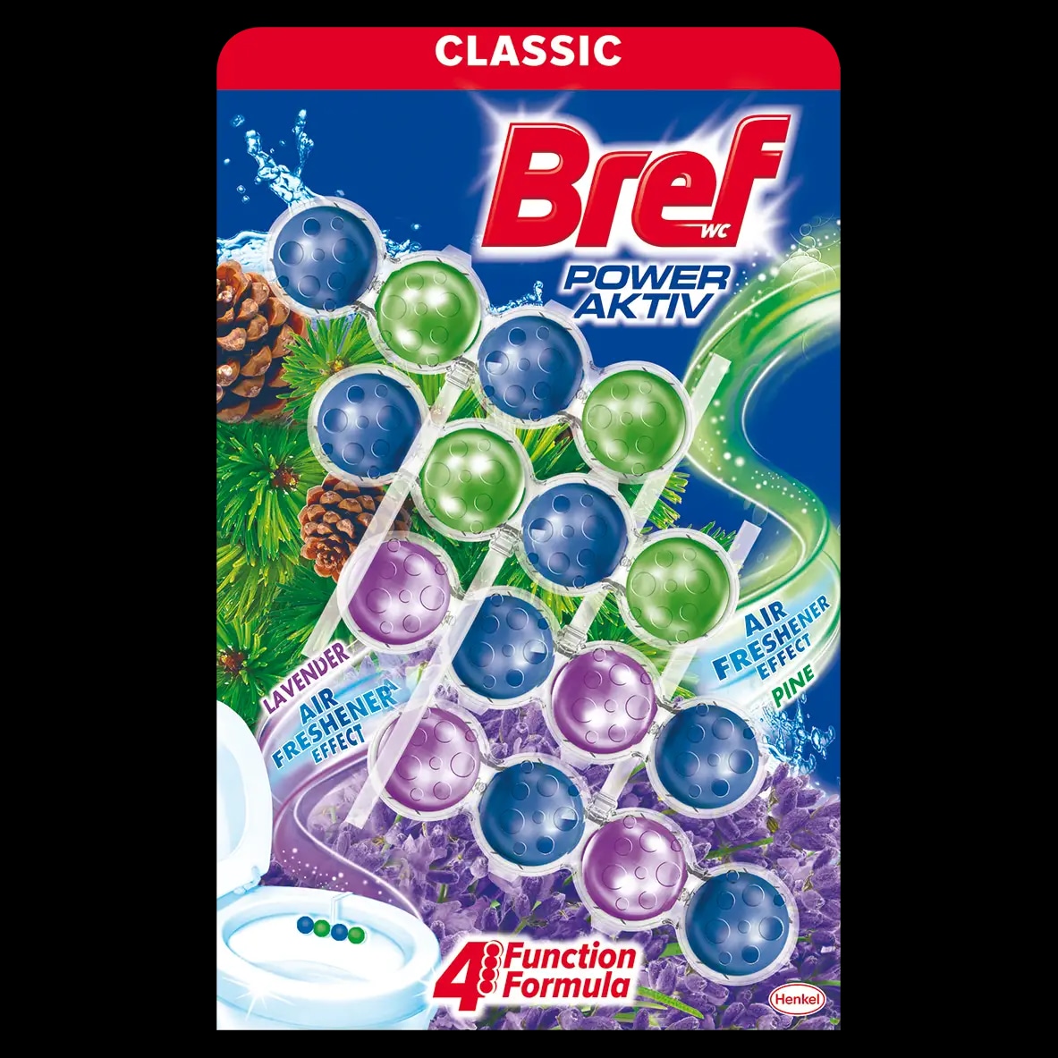 Bref Obešanka za WC školjko 4x 50 g