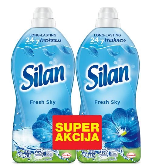 Mehčalec za perilo Silan 2x 1,364 l ali 2x 1,672 l