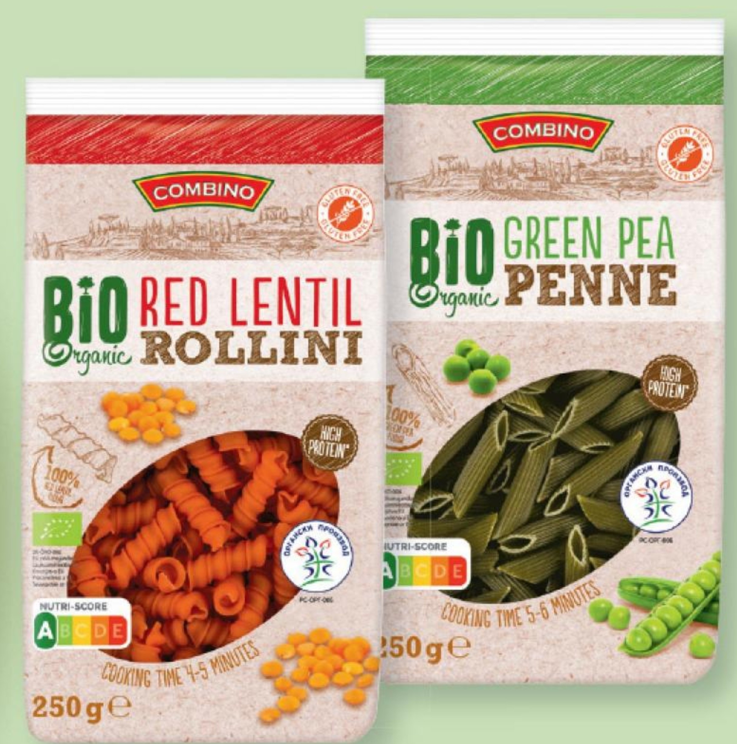 Combino Bio testenine Red Lentil Rollini 250 g