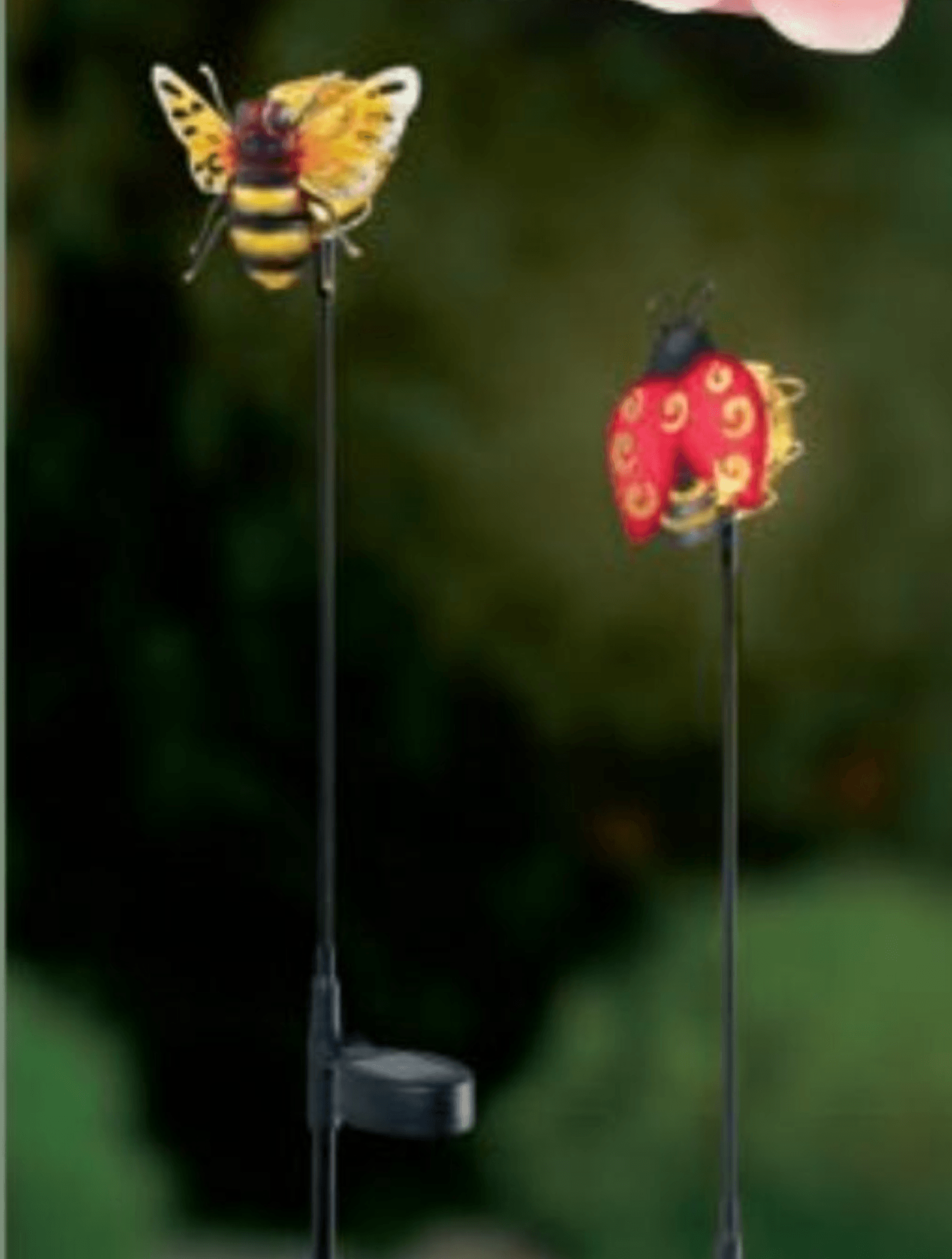 Solarna verižna svetilka pikapolonice in čebelice