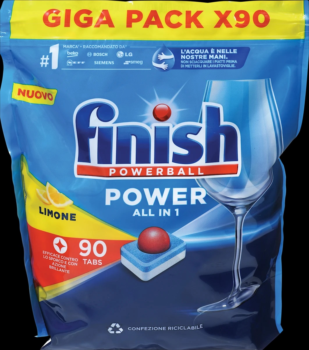 Tablete za strojno pomivanje posode Finish 90 tablet