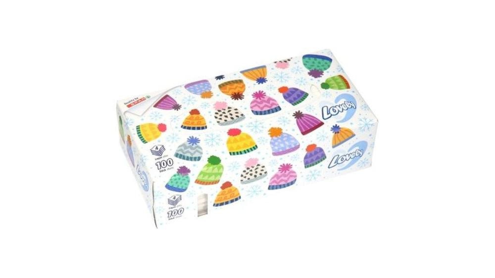 Papirnati robčki Lovely 4 slojni, box, 100/1