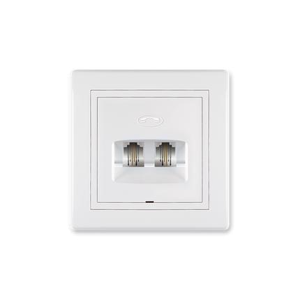 Vtičnica PRESTIGE telefon 2xRJ11