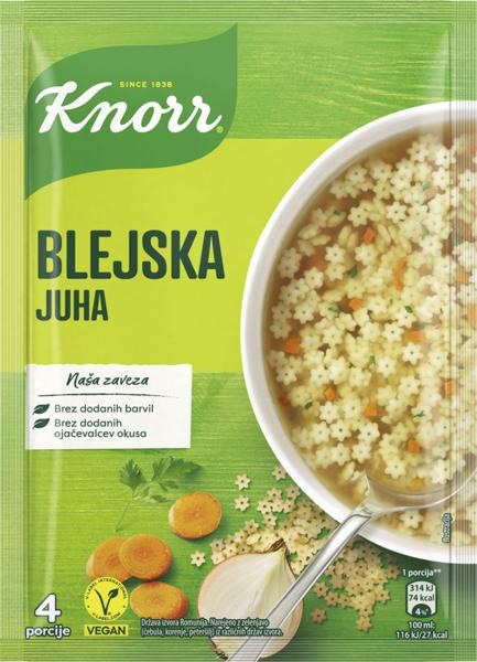 Kranjska ali Blejska juha v vrečki 36 g ali 84 g Knorr