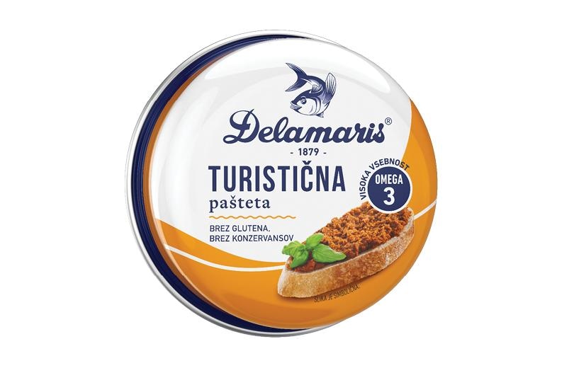 Turistična, tunina ali lososova pašteta Delamaris