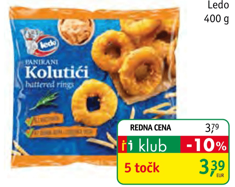 Lignji obročki 400 g - Akcija v trgovini Jager