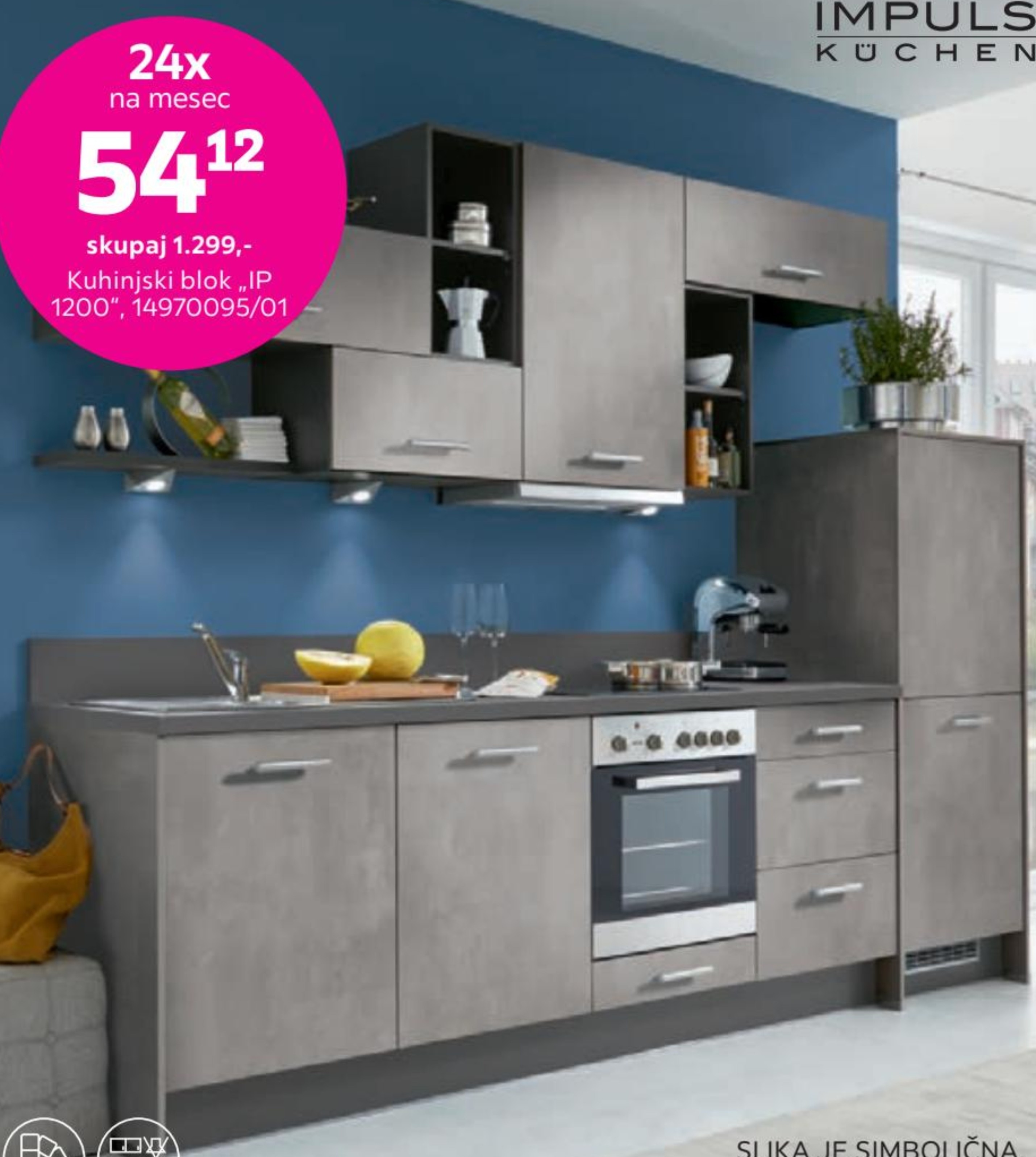 Kuhinjski blok „IP 1200"
