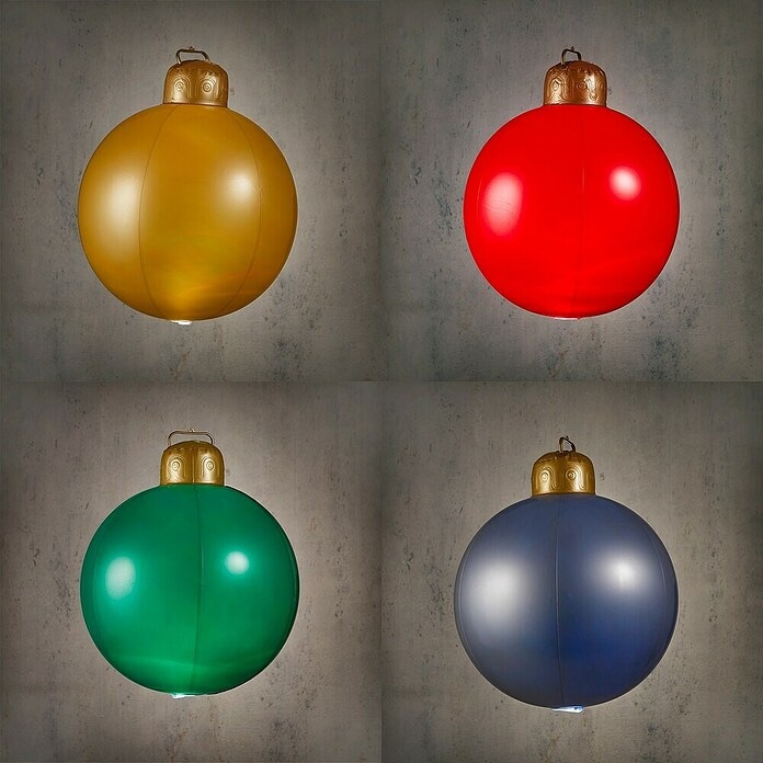 LED napihljiva božična krogla Premer 40 cm