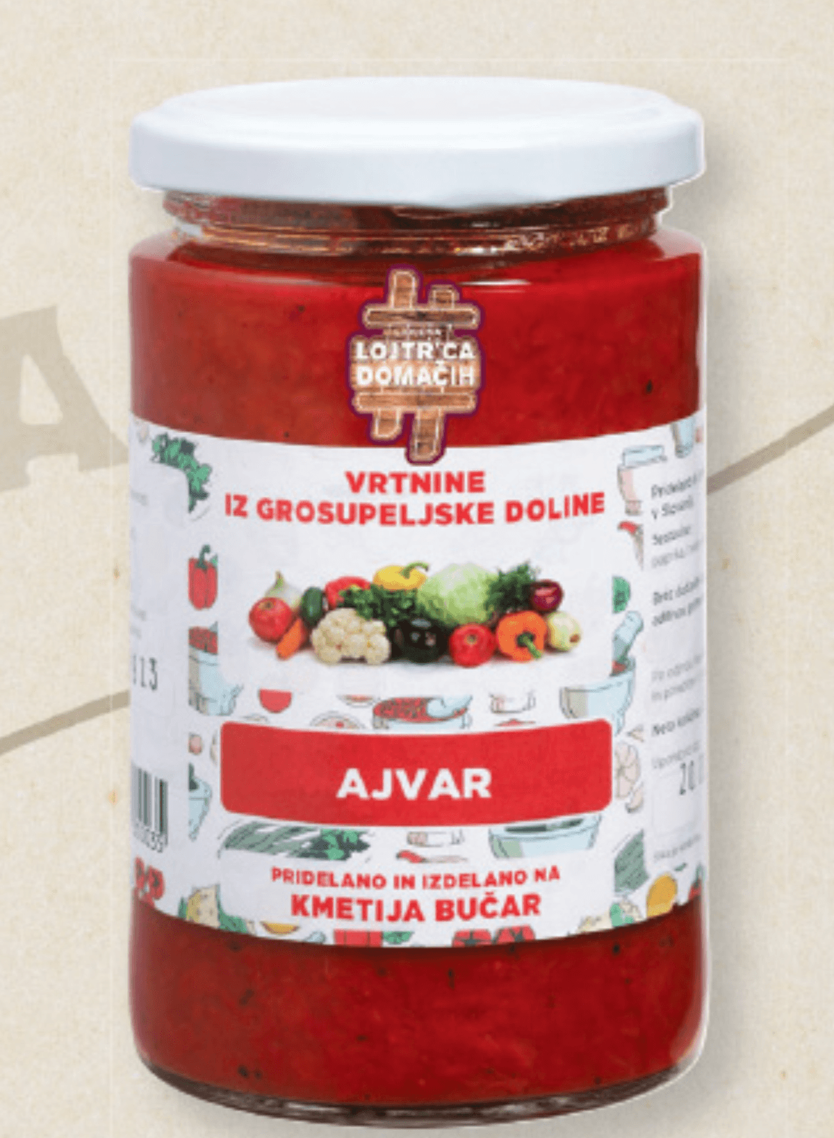 Kmetija Bučar Domači ajvar 370 ml - Akcija v trgovini Lidl