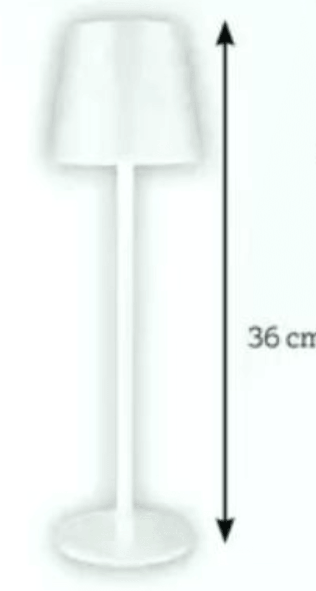 Namizna svetilka za polnjenje „BASIC" Ø 11,5 cm, V. 36 cm