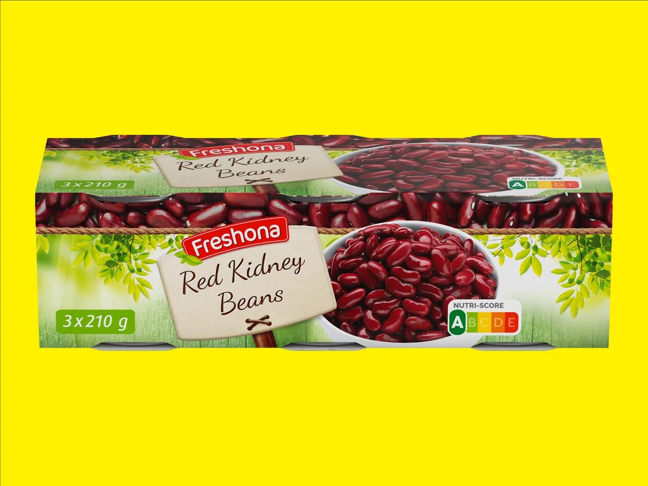 Freshona Rdeči fižol 3 x 212 ml Freshona