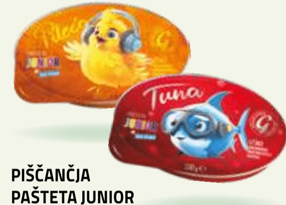 Piščančja pašteta Junior Gavrilović 100 g - Akcija v trgovini E.Leclerc