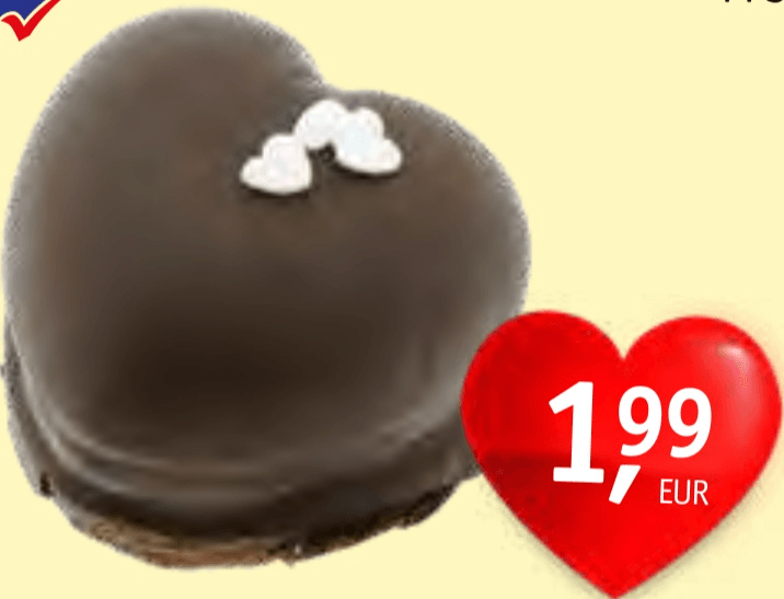 Čokoladna tortica Srček - Akcija v trgovini Jager