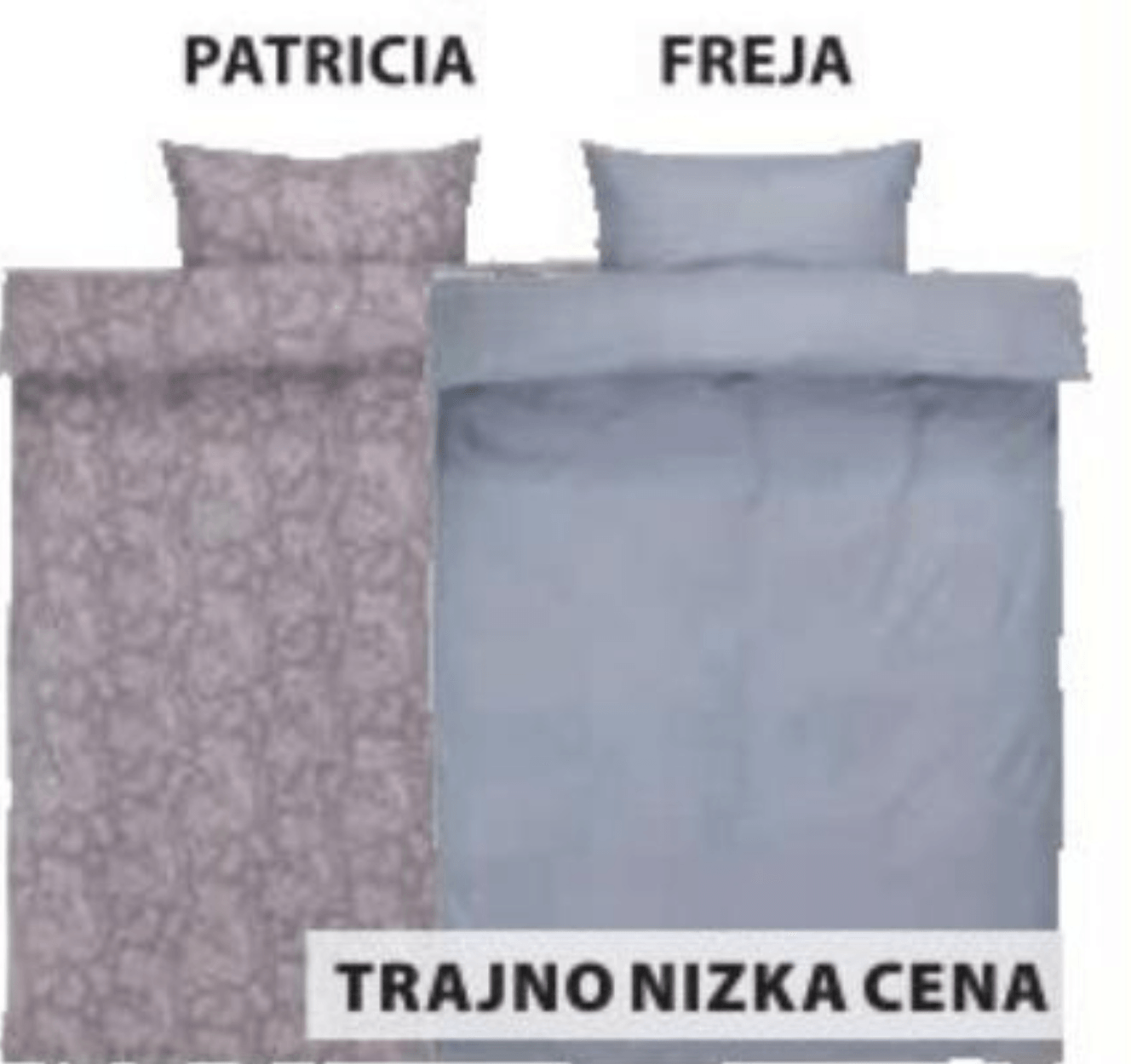 Posteljnina PATRICIA / FREJA 140x200+50x70/75 cm
