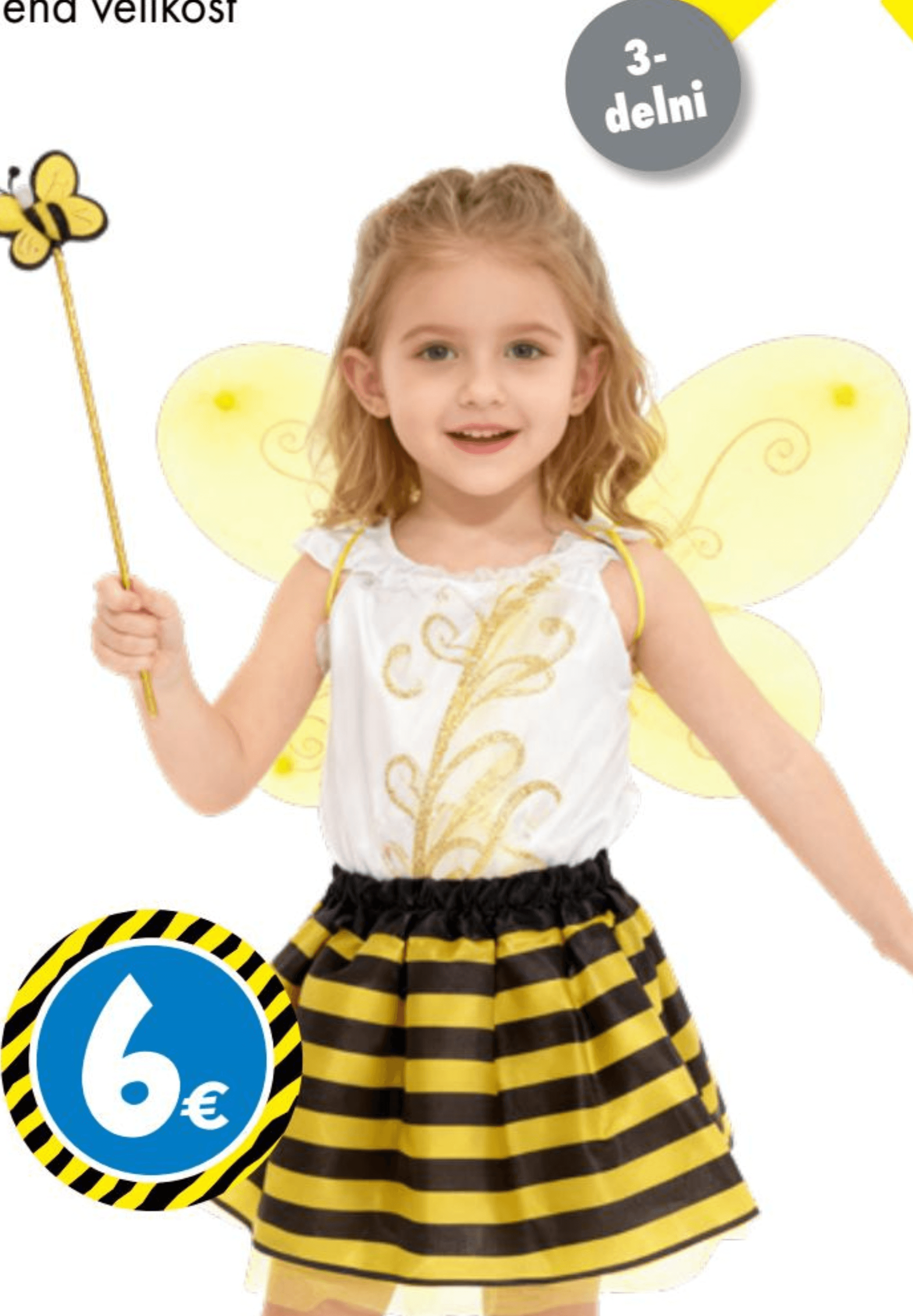 Otroški kostum čebela - Akcija v trgovini Tedi