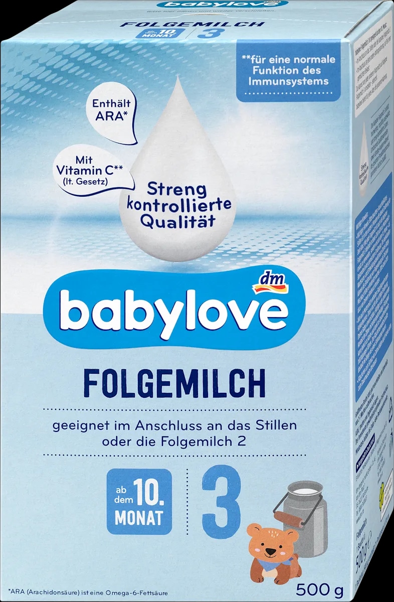 babylove nadaljevalno mleko za dojenčke 2 500 g