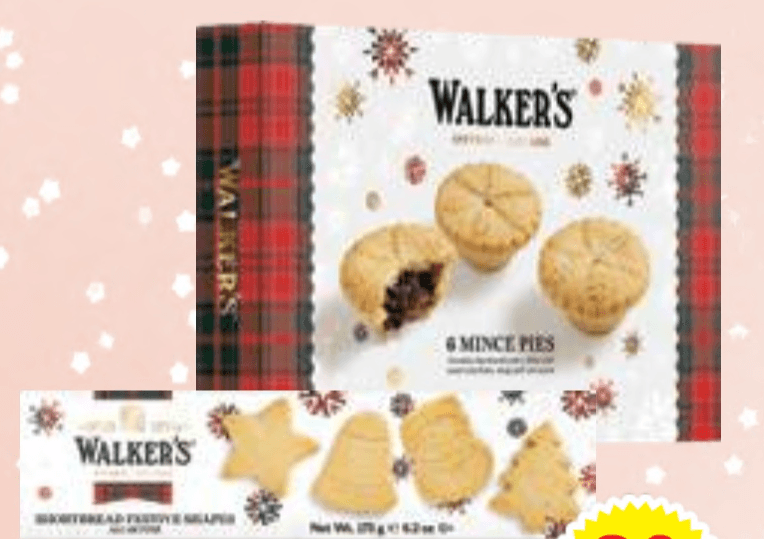 Praznični masleni piškoti Walker's 175 g
