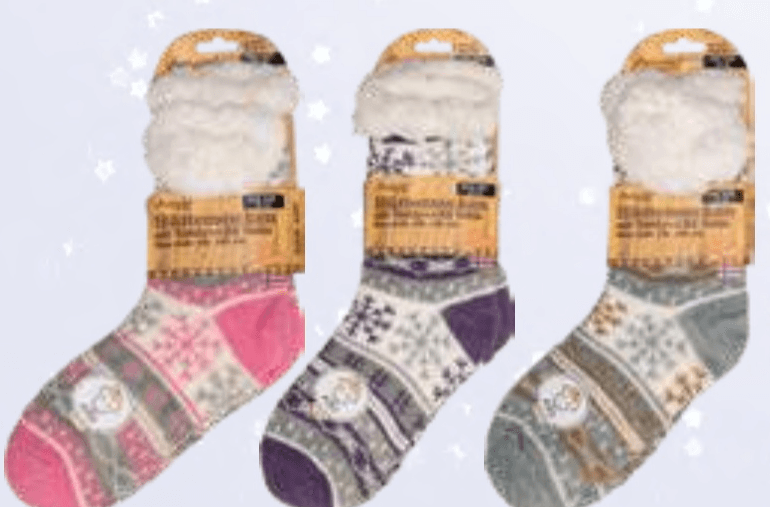 Ženske tople nogavice z nedrsečim podplatom