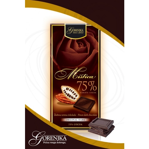 Temna čokolada Gorenjka Mistica žlahtna 100g