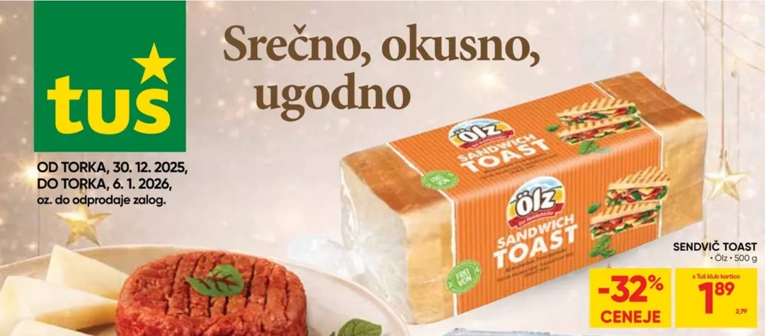 Top ponudbe iz Tuš kataloga od 30.12. do 06.01.2026