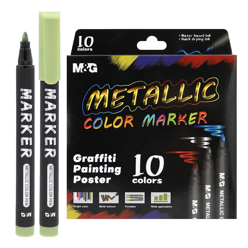 M&G Metalic Color Markerji 10 kos