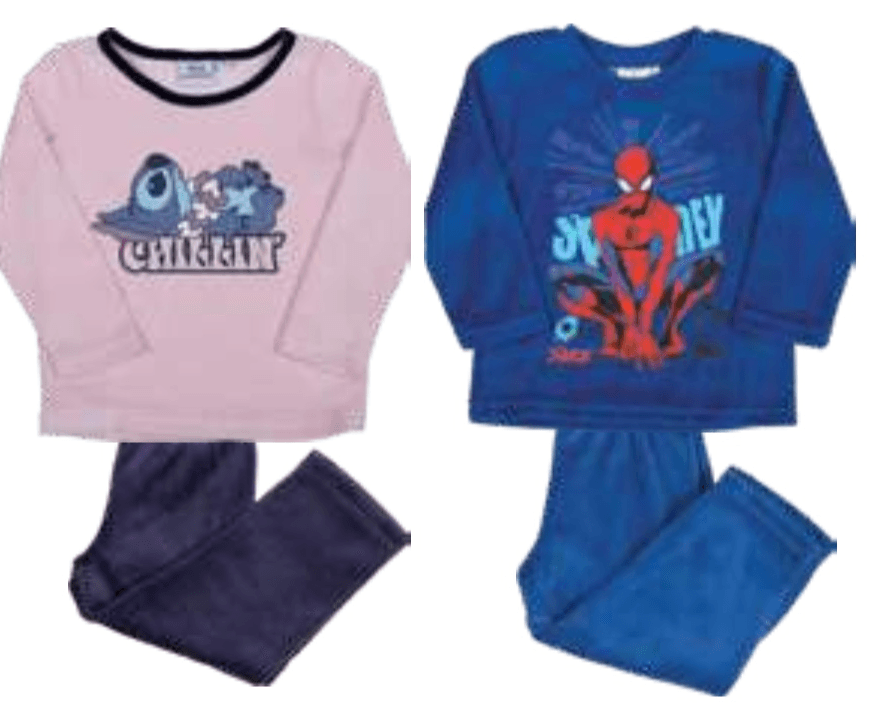 Deška ali dekliška pižama iz velurja