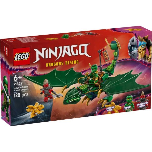 Kocke LEGO Ninjago Lloydov zmaj zelenega gozda 128 pcs Lego