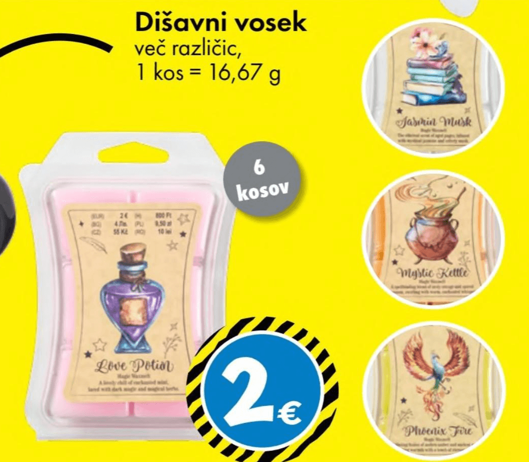 Dišavni vosek 6 kosov