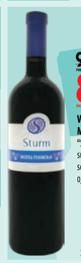 Vrhunsko vino ZGP Modra Frankinja "Šturm" 0,75 l